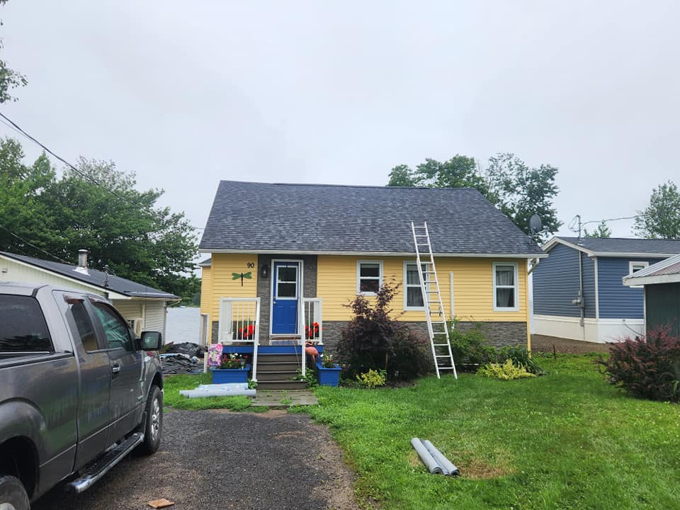 Completed roofing project